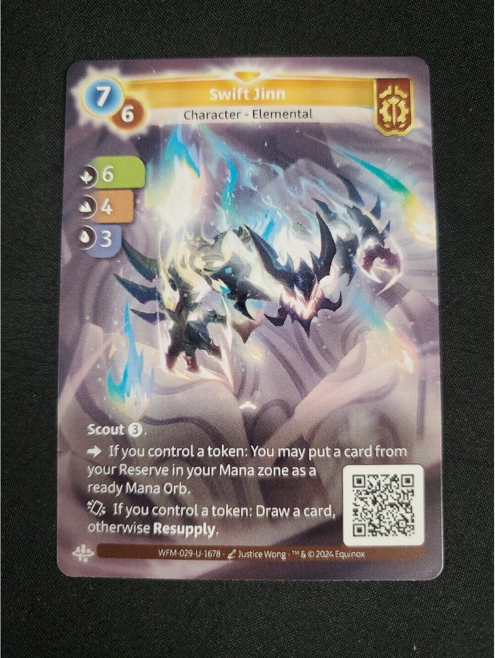 Cartes Altered TCG SWIFT JINN 2024 WFM-029-U-1678 NEW